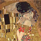 Gustav Klimt the kiss detail painting